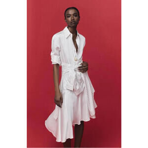 Mayson the Label Relaxed Drawstring Shirt Dress, $348 NWT, Size 8, 80% OFF! 804